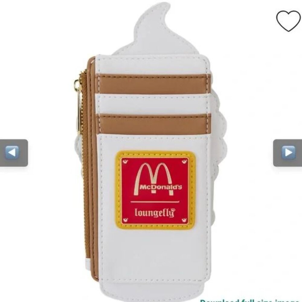 Loungefly McDonald's Soft Serve Ice Cream Cone Card Holder NWT - Picture 6 of 6